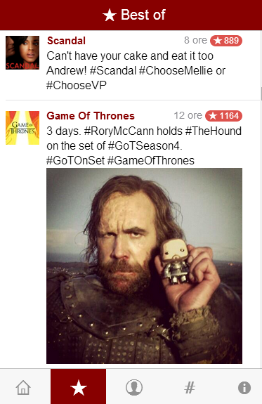 Tv Series Tweet screenshot